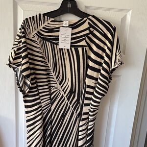 H&M Zebra Print Asymmetrical Dress